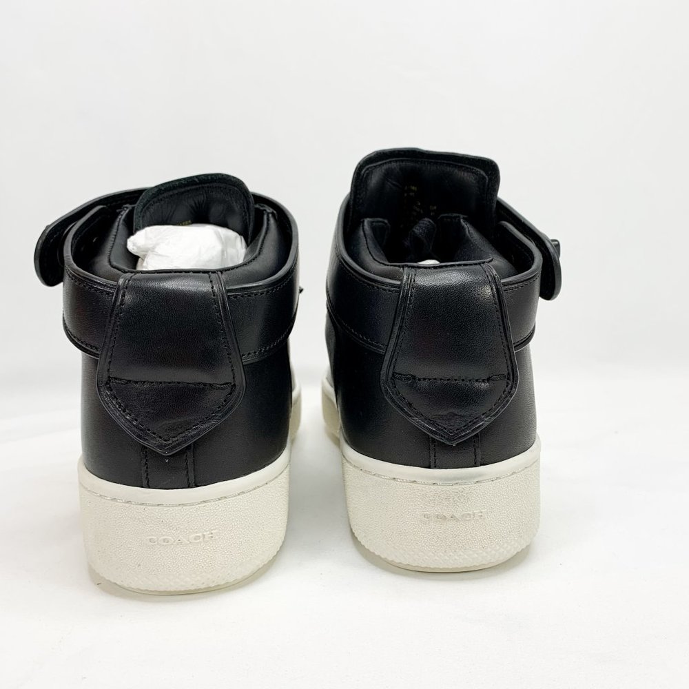 COACH Turnlock C210 Black High Top Sneaker 7 D NEW - Picture 6 of 8